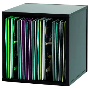 Glorious Dj Record Box Black 110 Vinyles