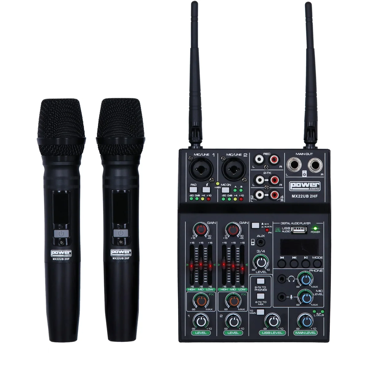 Power Acoustics Accessoires Mx 22 Ub 2Hf