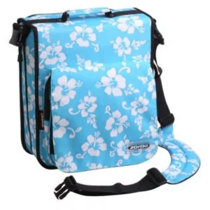 Zomo Pochette CD Large Prem Bleu et Fleurs