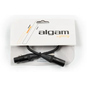Algam Lighting Adaptateur DMX Mâle 5 Points – Femelle 3 points